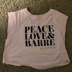 Pure Barre Light Pink Sleeveless Top